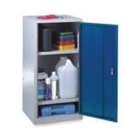 SLINGSBY Locker Steel 2 Shelves Lockable 477 x 505 x 984 mm Blue, Grey