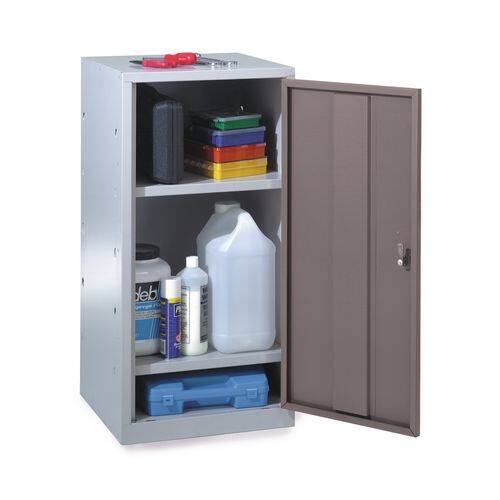 SLINGSBY Locker Steel 2 Shelves Lockable 477 x 505 x 984 mm Grey