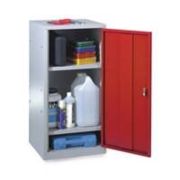 SLINGSBY Locker Steel 2 Shelves Lockable 477 x 505 x 984 mm Grey, Red