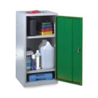 SLINGSBY Locker Steel 2 Shelves Lockable 477 x 505 x 984 mm Green, Grey