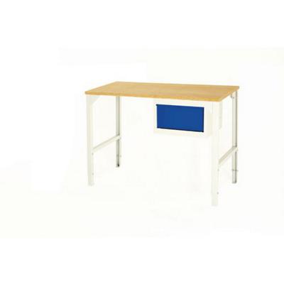 SLINGSBY Workbench with 1 Drawer Steel Grey, Blue 1200 x 600 x 800 mm