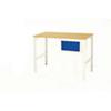 SLINGSBY Workbench with 1 Drawer Steel Grey, Blue 1800 x 600 x 800 mm