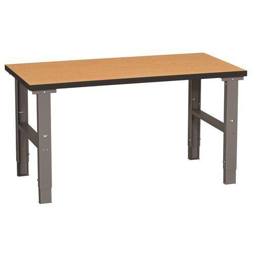 SLINGSBY Workbench Steel, Wood Black, Brown 2000 x 800 x 700 mm
