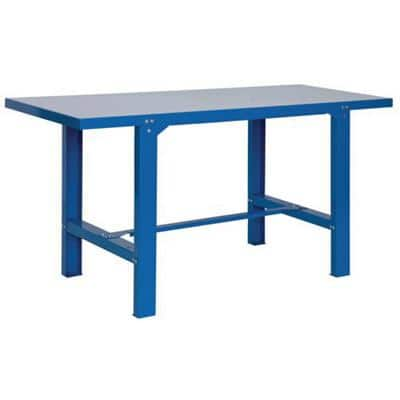 SLINGSBY Heavy Duty Workbench Steel Blue 730 x 1200 x 800 mm