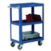 SLINGSBY Mobile Trolley with 3 Tiers Steel Blue 400 x 670 x 915 mm