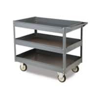 SLINGSBY Mobile Trolley with 3 Tiers Steel Grey 620 x 1020 x 820 mm