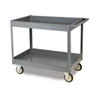 SLINGSBY Mobile Trolley with 2 Tiers Steel Grey 620 x 1020 x 820 mm