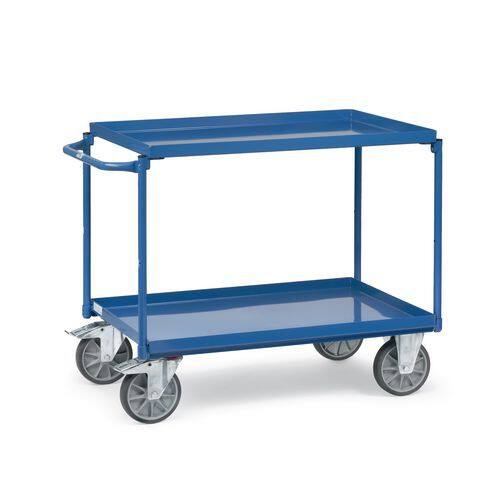 SLINGSBY Mobile Trolley with 2 Tiers Steel Blue 870 x 1047 x 870 mm