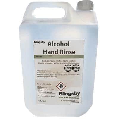 SLINGSBY Hand Rinse with 80% Alcohol 5 L