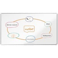 Nobo Premium Plus Widescreen Whiteboard 1915374 Wall Mounted Magnetic Lacquered Steel 188 x 106 cm