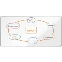 Nobo Premium Plus Whiteboard 1915151 Wall Mounted Magnetic Enamel 240 x 120 cm