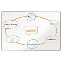 Nobo Premium Plus Whiteboard Wall Mounted Magnetic Steel 1500 x 1000mm