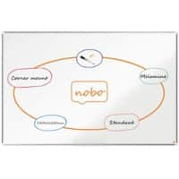 Nobo Premium Plus Whiteboard 1915171 Wall Mounted Non Magnetic Melamine 180 x 120 cm