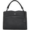 SOCHA Laptop Bag Diamond Shoulder 14 Inch Leather Black 39 x 12 x 29 cm