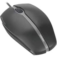 Cherry Gentix Silent Mouse Ambidextrous USB Type-A Optical 1000 DPI Black Wired