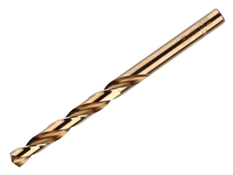 Irwin HSS Cobalt Drill Bits 4.5mm OL:80mm WL:47mm Pack of 10