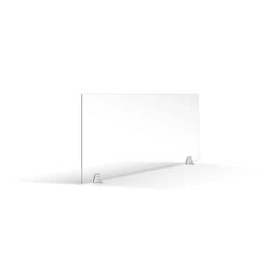 ExaClair Freestanding Protection Screen ExaScreen 81258D Transparent Acrylic 600 x 1380 x 100mm Pack of 6