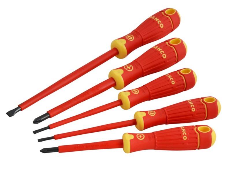 Bahco BAHCOFIT Insulated Screwdriver Set SL/PZ Pack of 5