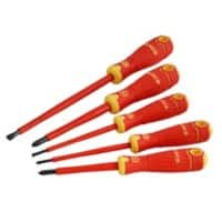 Bahco BAHCOFIT Insulated Screwdriver Set SL/PZ Pack of 5