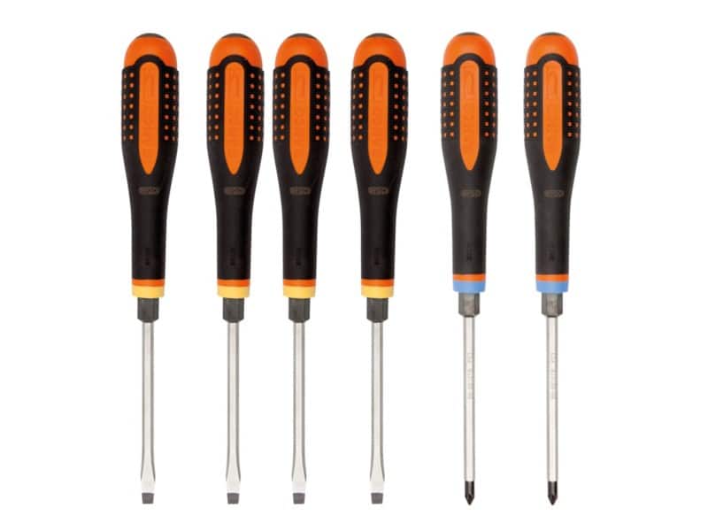 Bahco ERGO Through Blade Screwdriver Set SL/PZ Pack of 6
