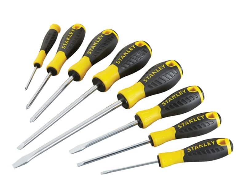 Stanley 060210 Essential Screwdriver Set SL/PH Pack of 8