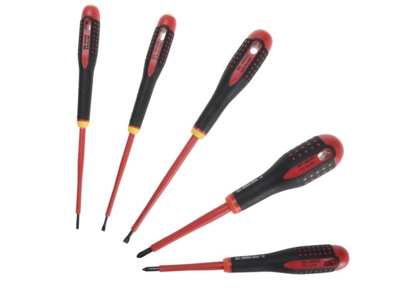 Bahco BE9881S Insulated ERGO Screwdriver Set SL/PH Pack of 5