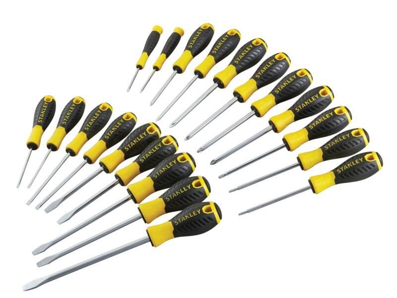 Stanley 060213 Essential Screwdriver Set SL/PH/PZ/TX Pack of 20