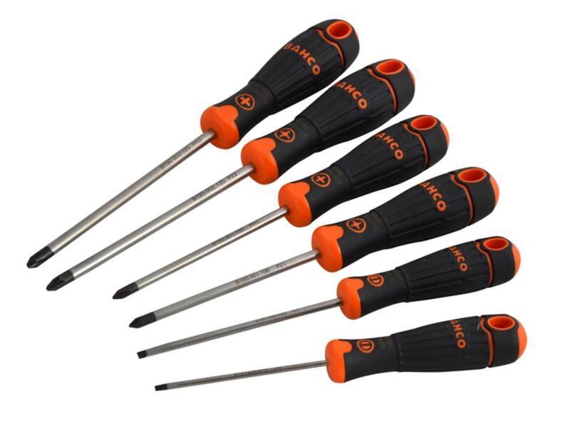 Bahco BahcoFit Screwdriver Set SL/PH/PZ Pack of 6