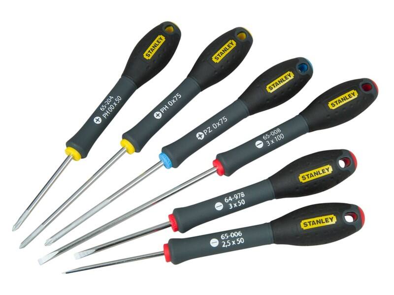 Stanley FatMax Precision Screwdriver SL/PH/PZ Set Pack of 6