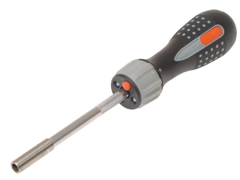 Bahco 808050L LED Ratchet Screwdriver and 6 Bits Set