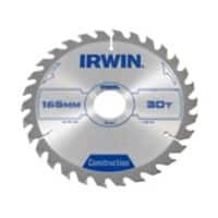 IRWIN Construction Circular Saw Blade 165 x 30 mm x 30T