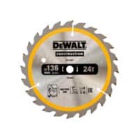 DeWALT Cordless Construction Trim Saw Blade 136 x 10 mm x 24T