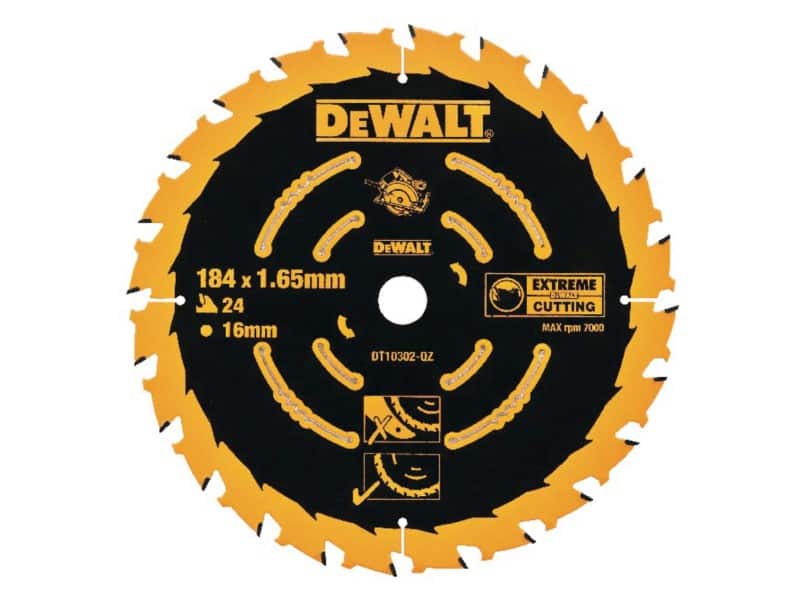 DeWALT Extreme Framing Circular Saw Blade 184 x 16 mm x 24 T