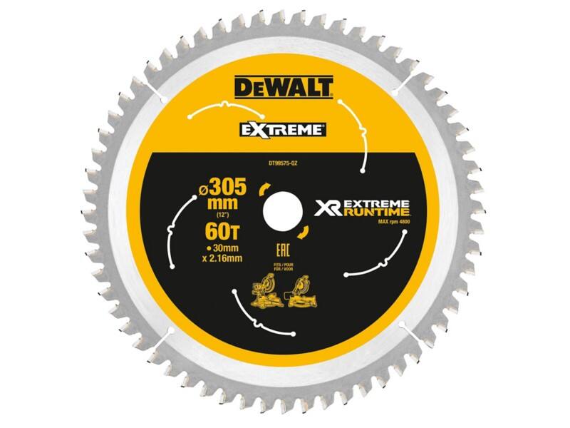 DeWALT Mitre Saw Blade Flexvolt XR 305 x 30 mm x 60T