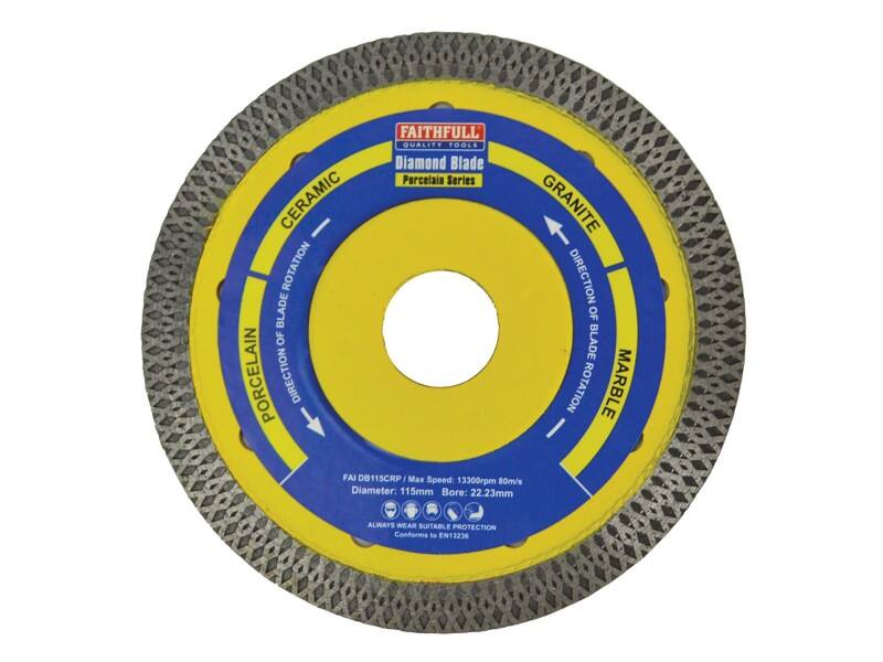 Faithfull Porecelain Diamond Blade 115 x 22.23 mm