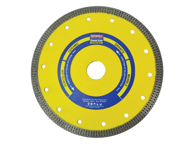 Faithfull Porecelain Diamond Blade 180 x 25.4 mm