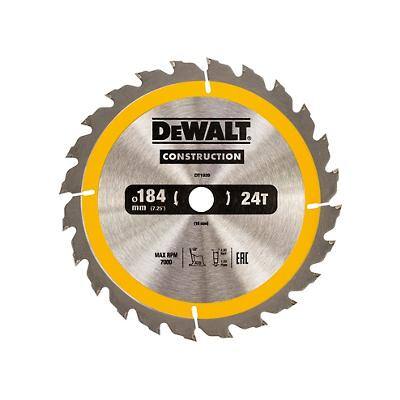 DeWALT Portable Construction Circular Saw Blade 184 x 16 mm x 24T