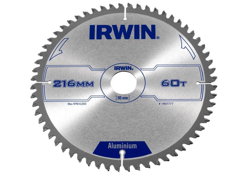 IRWIN Professional Aluminium Circular Saw Blade 216 x 30 mm x 60T