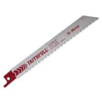 Faithfull Sabre Saw Blade for Metal S922BF 150 mm x 15 TPI Pack of 5
