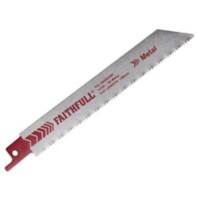 Faithfull Sabre Saw Blade for Metal S922BF 150 mm x 14 TPI Pack of 5