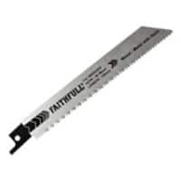 Faithfull Bi-Metal Sabre Saw Blade Demolition S611DF 150 mm x 10 TPI Pack of 5