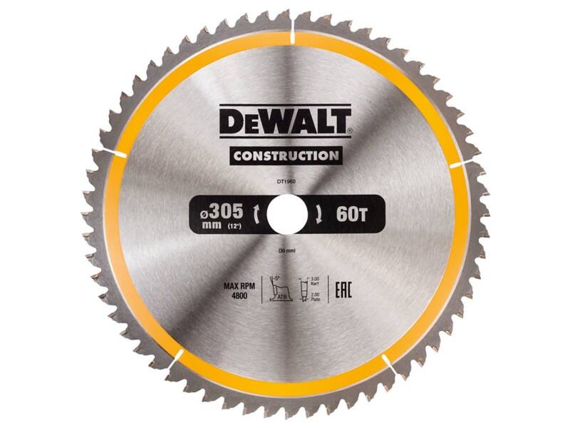 DeWALT Stationary Construction Circular Saw Blade 305 x 30 mm x 60T