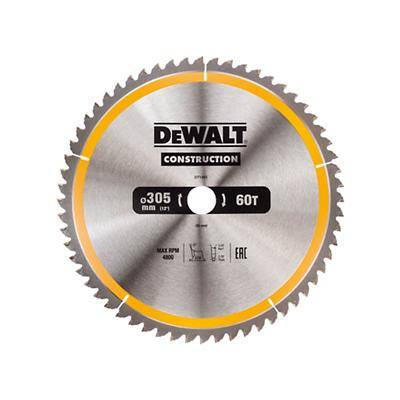 DeWALT Stationary Construction Circular Saw Blade 305 x 30 mm x 60T