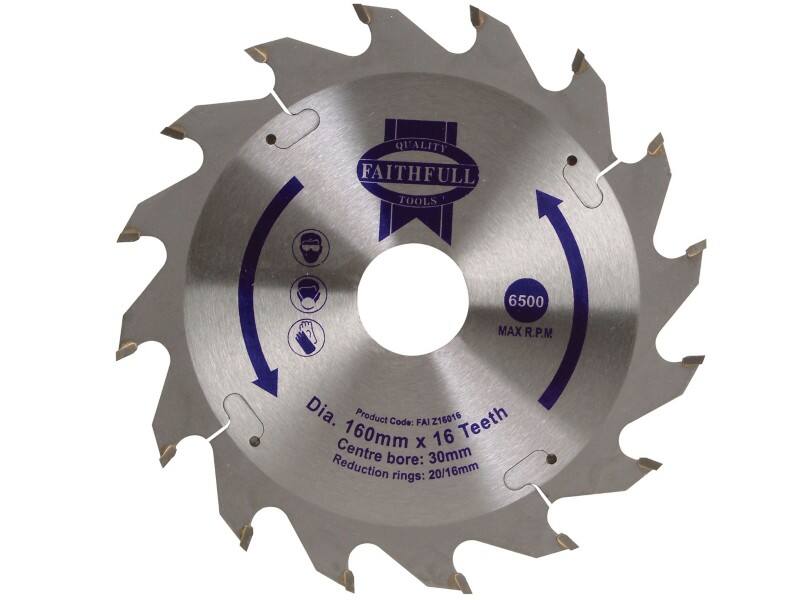 Faithfull TCT Circular Saw Blade 160 x 30 mm x 16T