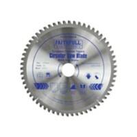 Faithfull TCT Cross Cut Mitre Saw Blade 216 x 30 mm x 60T