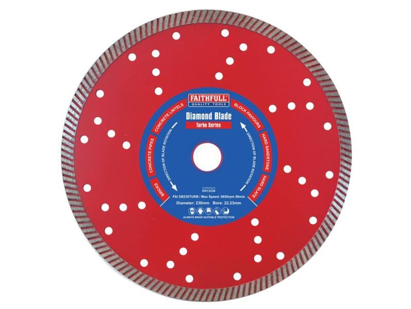 Faithfull Turbo Cut Diamond Blade 230 x 22 mm