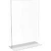 Seco Sign Holder A5 Rectangular 14.8 (W) x 3.5 (D) x 21 (H) cm Transparent Pack of 25