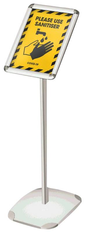 Seco Menu Board A4 Aluminium, PVC (Polyvinyl Chloride) Grey