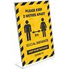 Seco Sign Holder A4 Acrylic Transparent Pack of 25