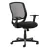 Dynamic Basic Tilt Task Operator Chair Fixed Armrest Mave Mesh Black Medium Back